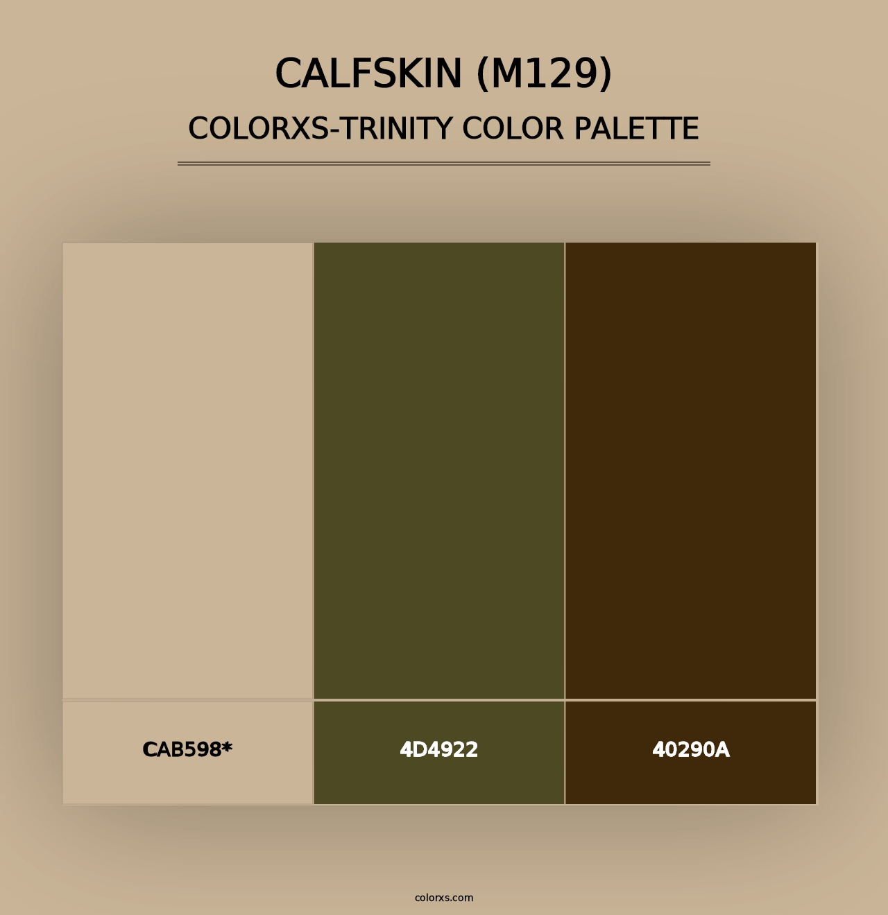 Calfskin (M129) - Colorxs Trinity Palette