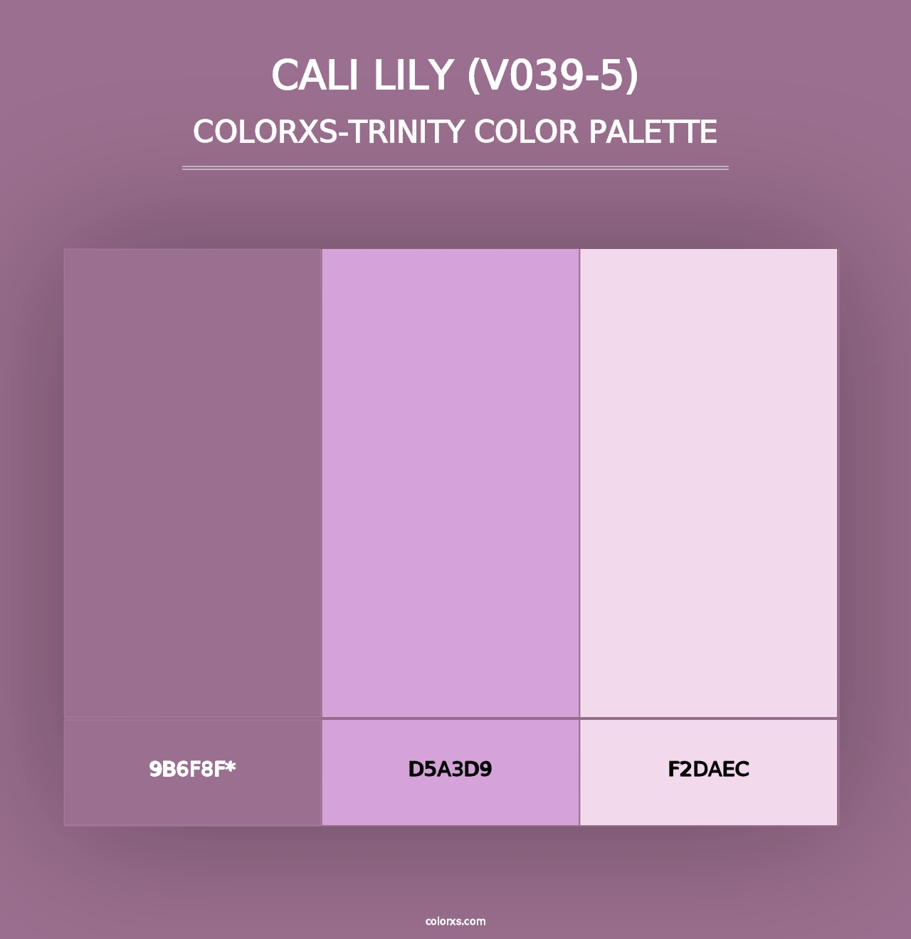 Cali Lily (V039-5) - Colorxs Trinity Palette