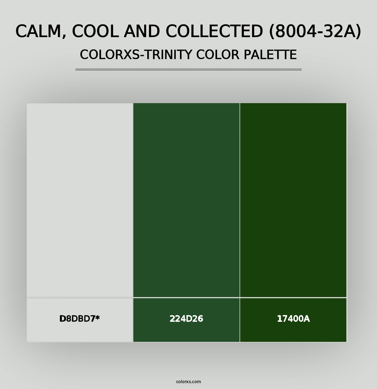 Calm, Cool and Collected (8004-32A) - Colorxs Trinity Palette