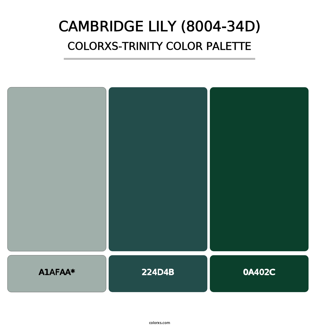 Cambridge Lily (8004-34D) - Colorxs Trinity Palette