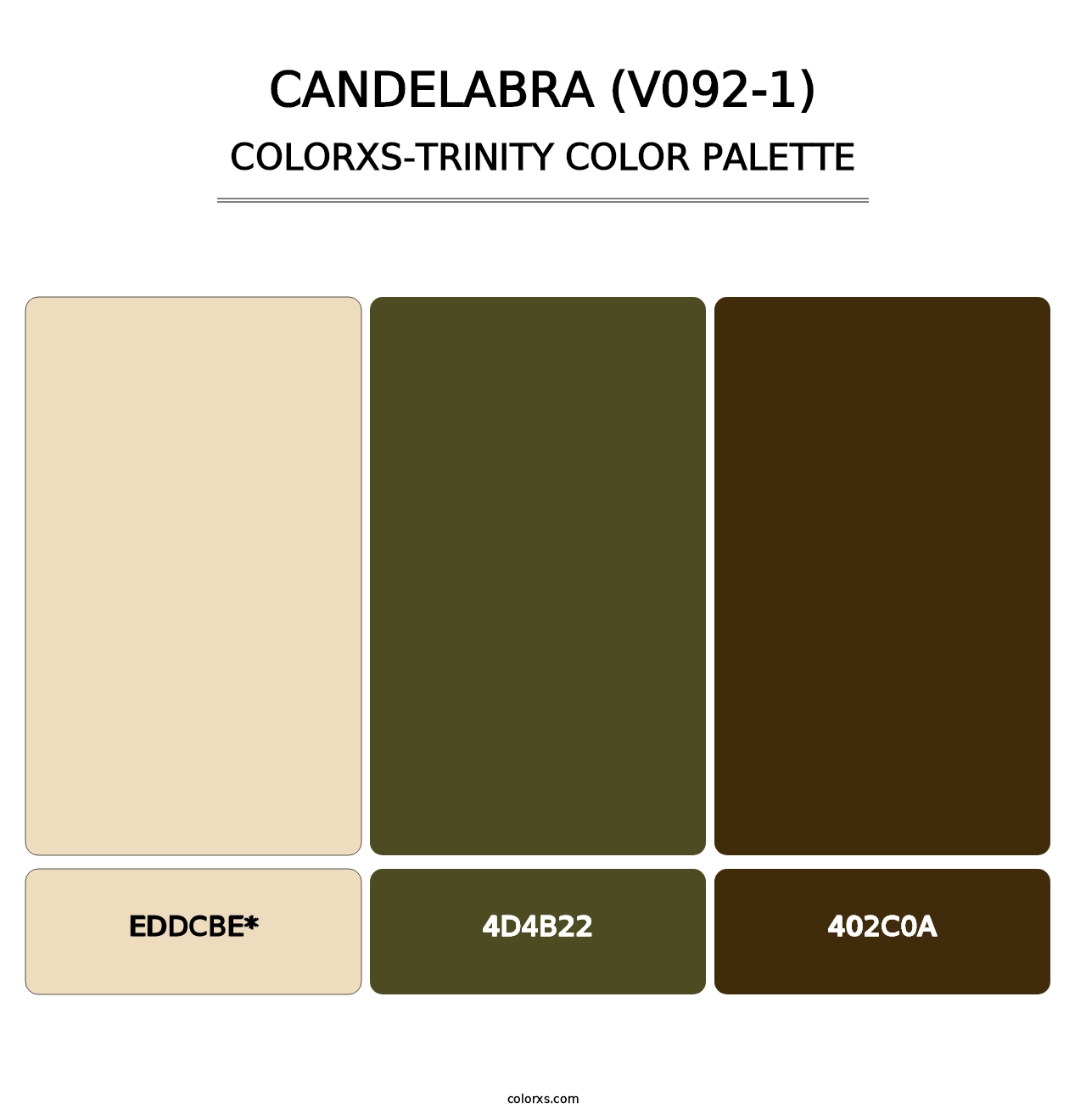 Candelabra (V092-1) - Colorxs Trinity Palette