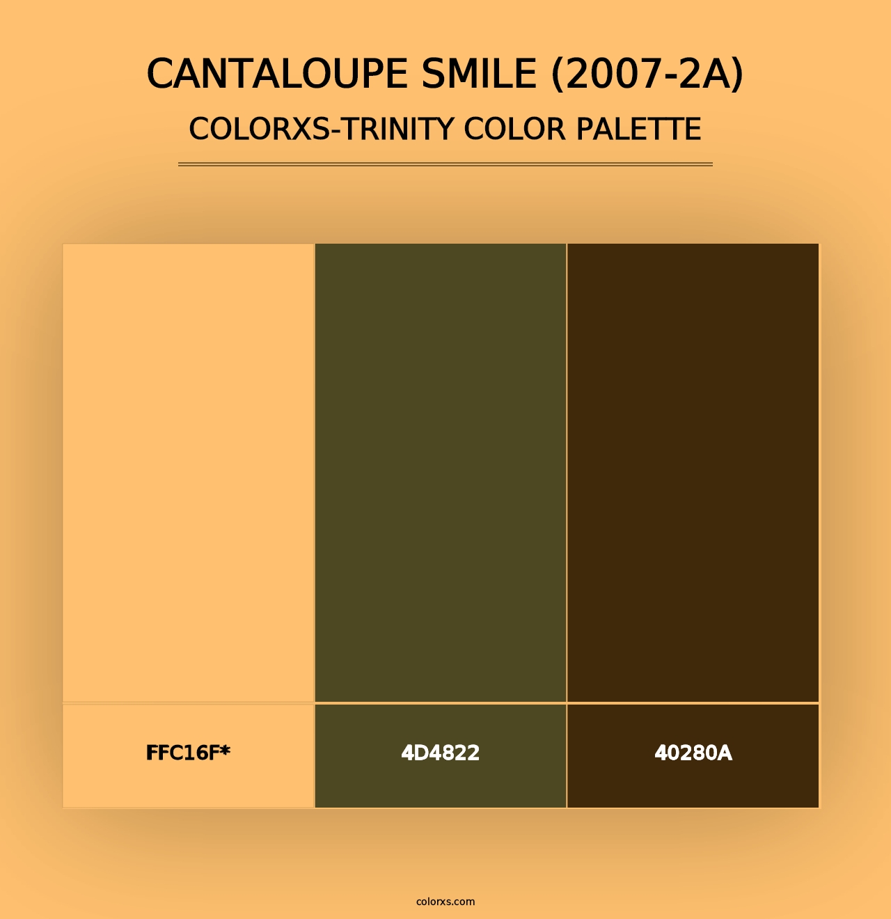 Cantaloupe Smile (2007-2A) - Colorxs Trinity Palette