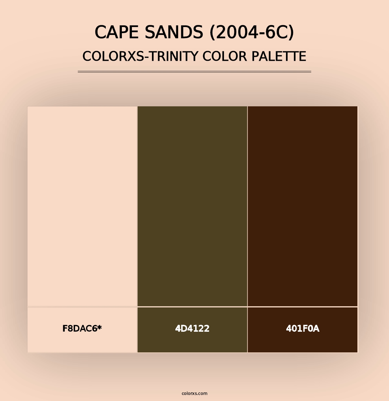 Cape Sands (2004-6C) - Colorxs Trinity Palette