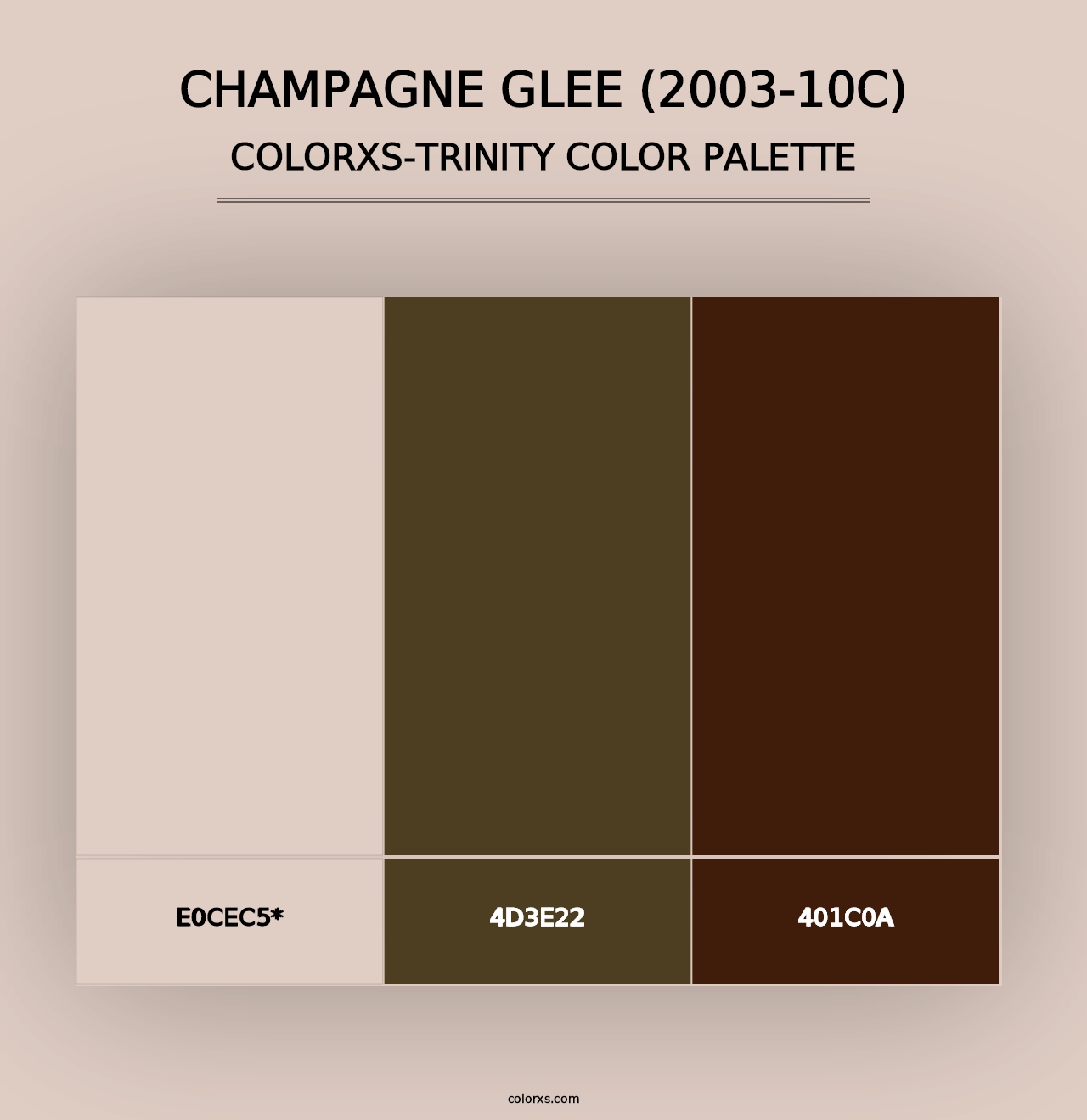 Champagne Glee (2003-10C) - Colorxs Trinity Palette