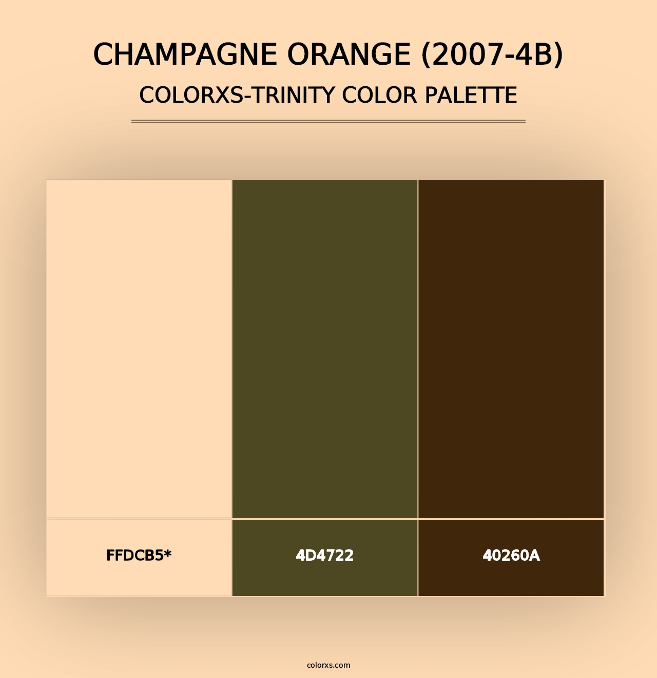 Champagne Orange (2007-4B) - Colorxs Trinity Palette