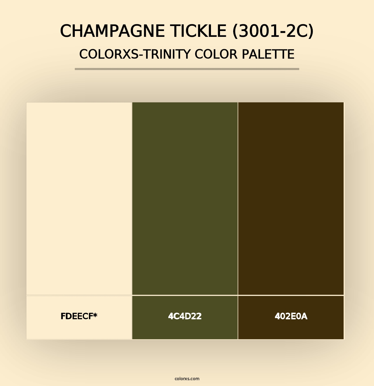 Champagne Tickle (3001-2C) - Colorxs Trinity Palette