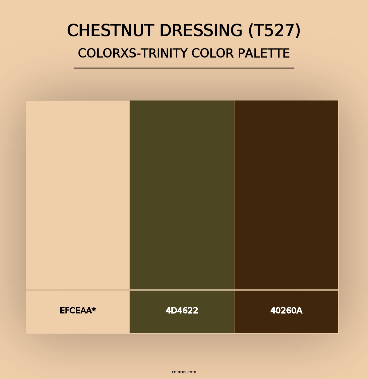 Chestnut Dressing (T527) - Colorxs Trinity Palette