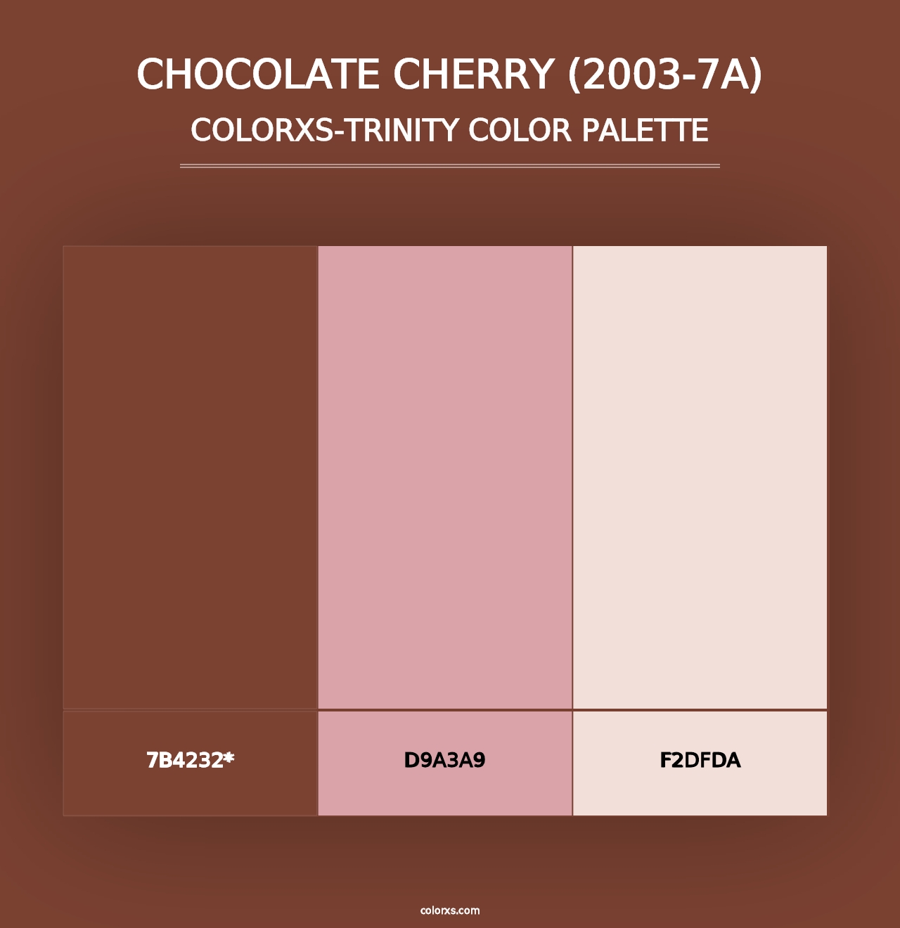 Chocolate Cherry (2003-7A) - Colorxs Trinity Palette