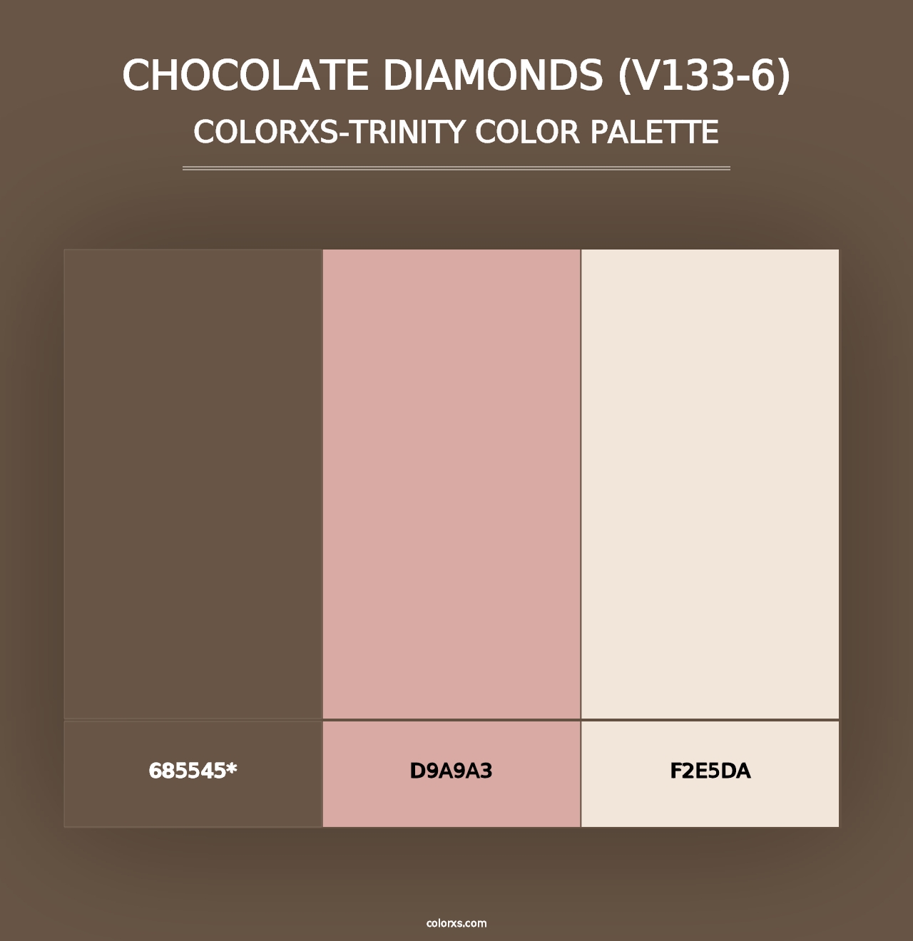 Chocolate Diamonds (V133-6) - Colorxs Trinity Palette