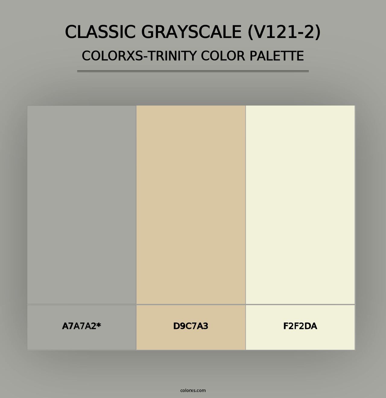 Classic Grayscale (V121-2) - Colorxs Trinity Palette