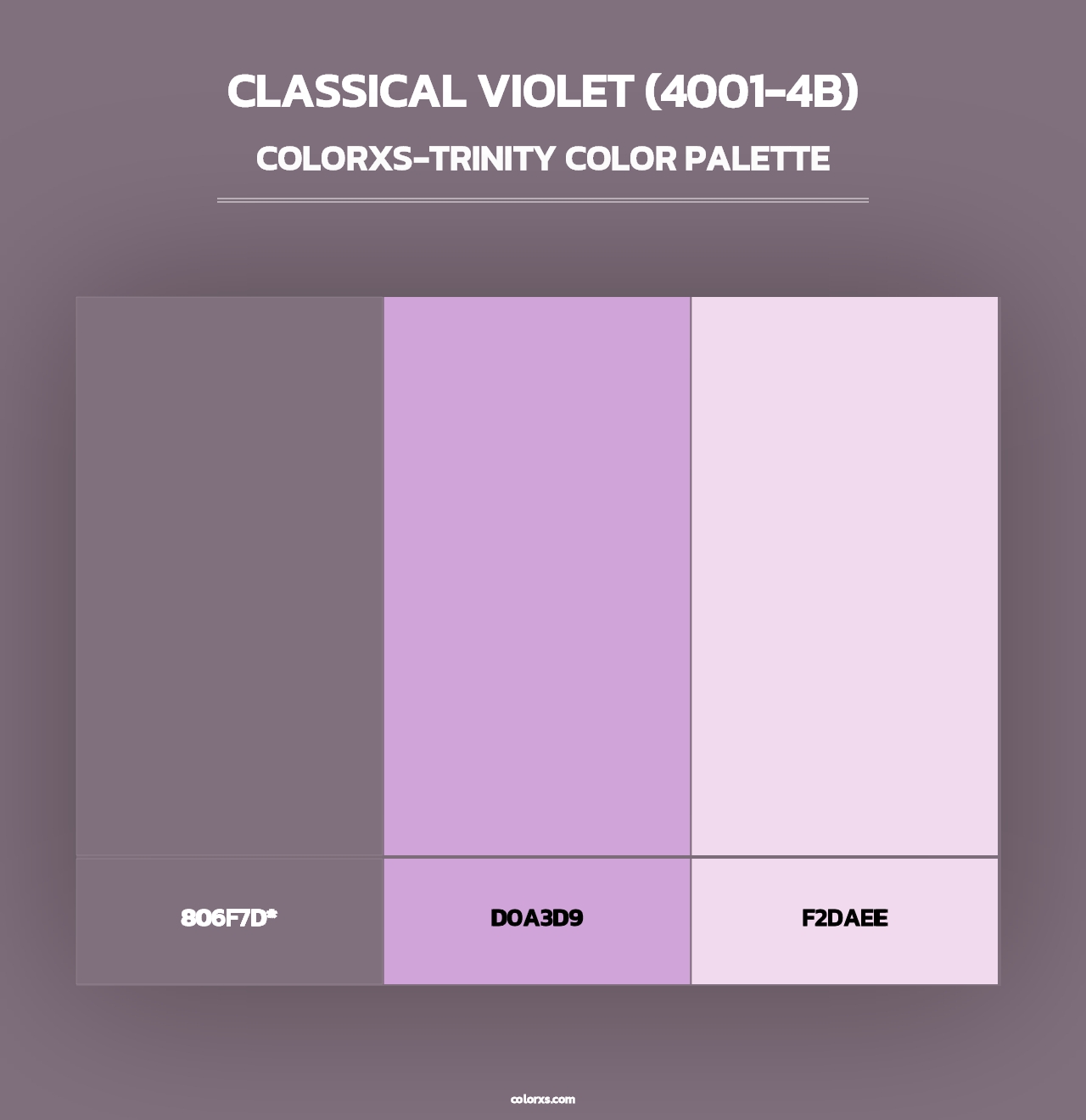 Classical Violet (4001-4B) - Colorxs Trinity Palette