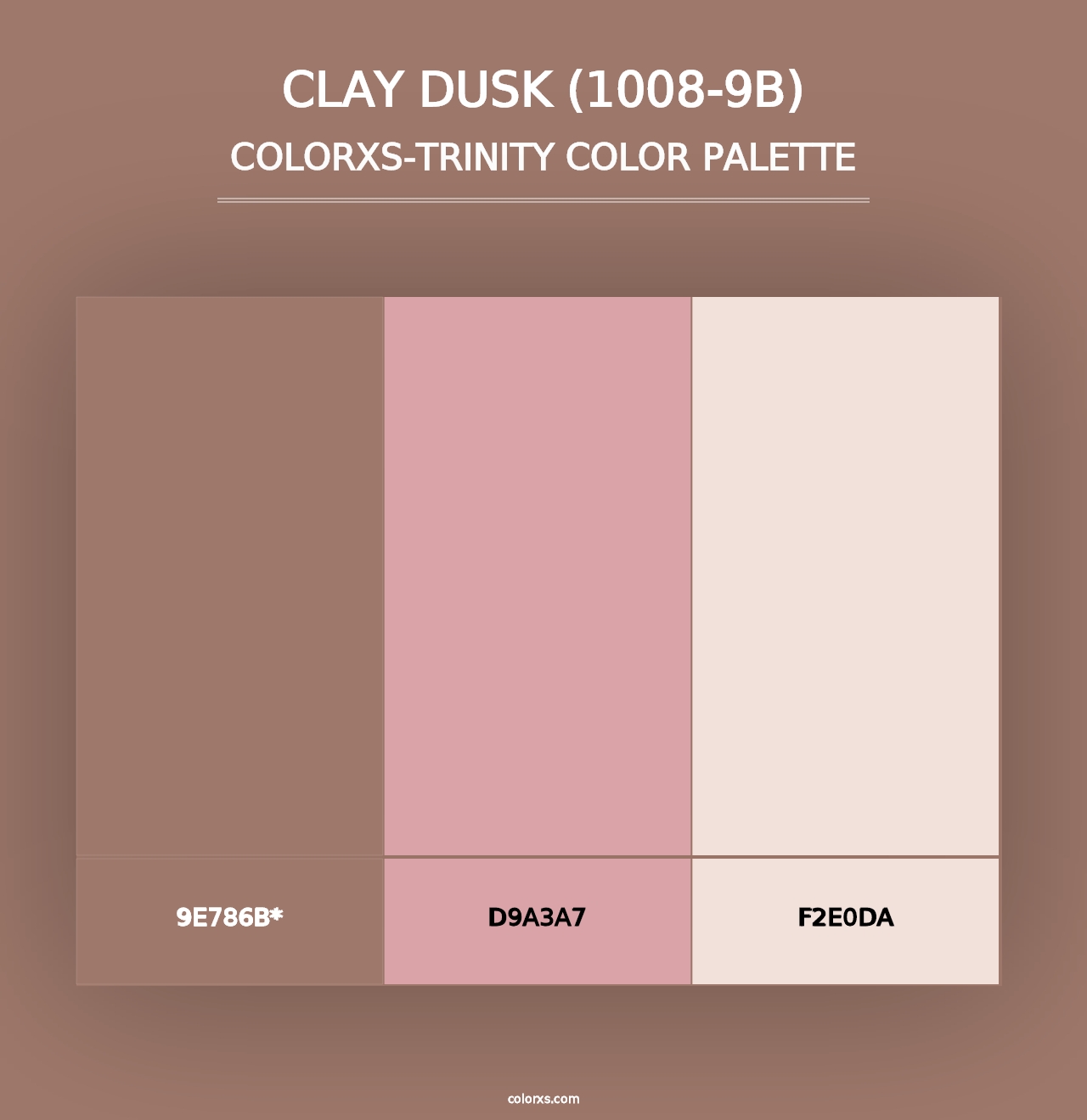 Clay Dusk (1008-9B) - Colorxs Trinity Palette