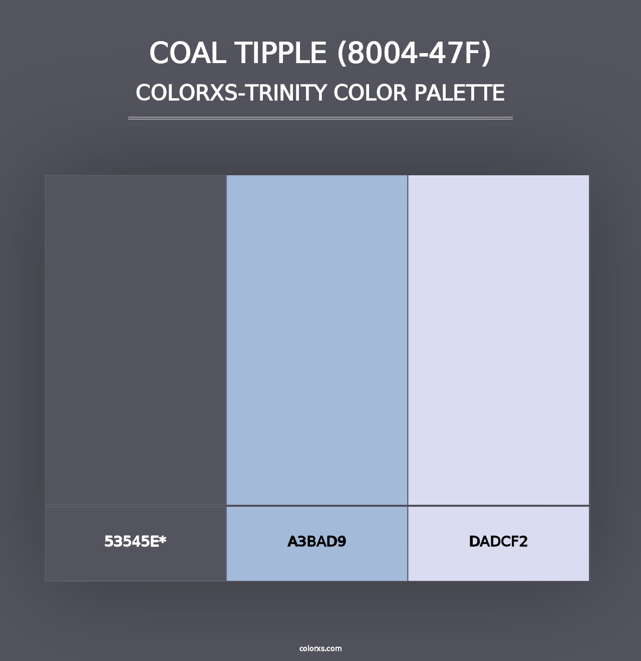 Coal Tipple (8004-47F) - Colorxs Trinity Palette