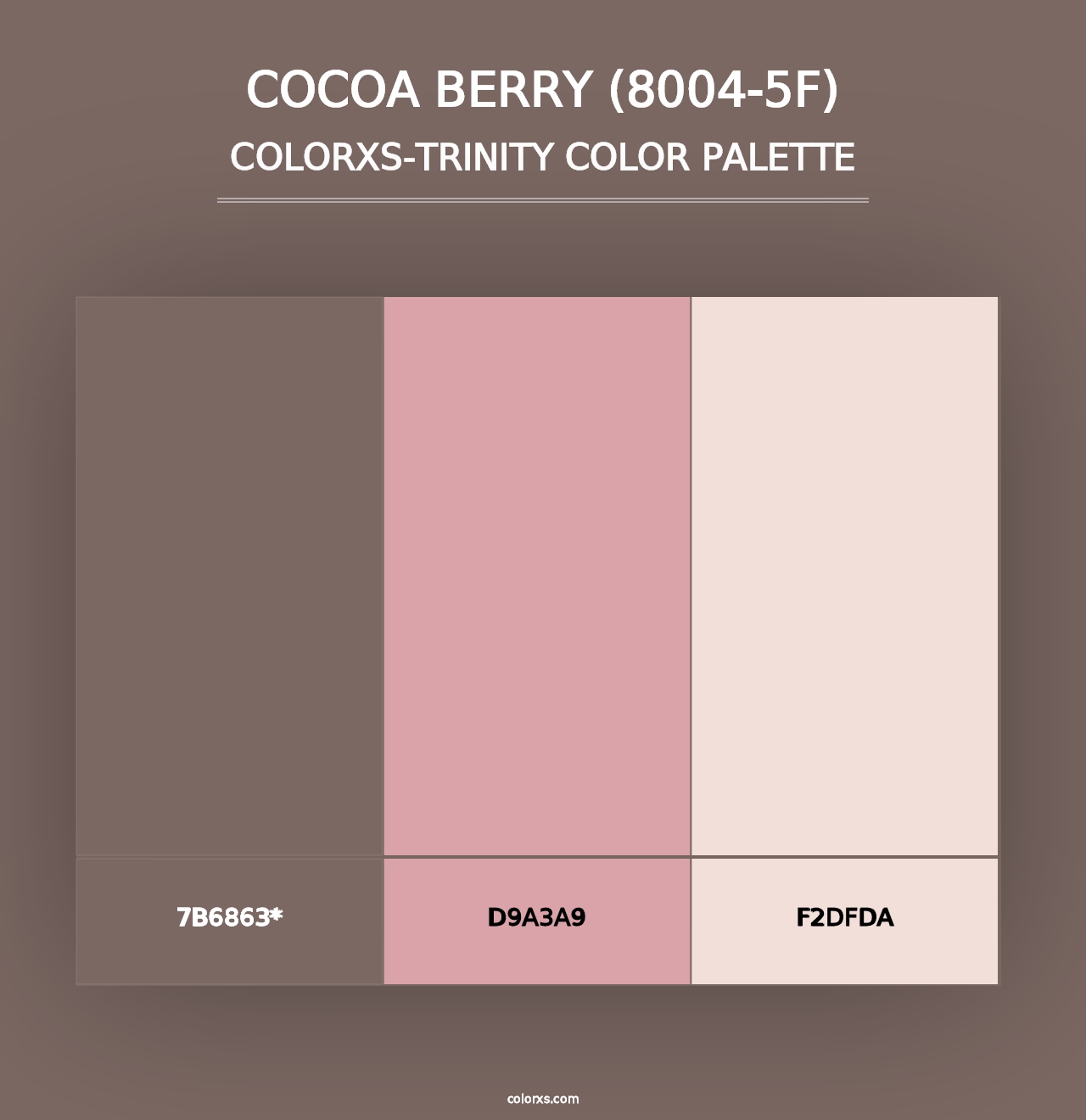 Cocoa Berry (8004-5F) - Colorxs Trinity Palette