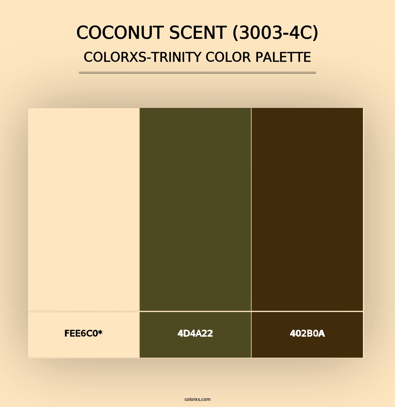 Coconut Scent (3003-4C) - Colorxs Trinity Palette