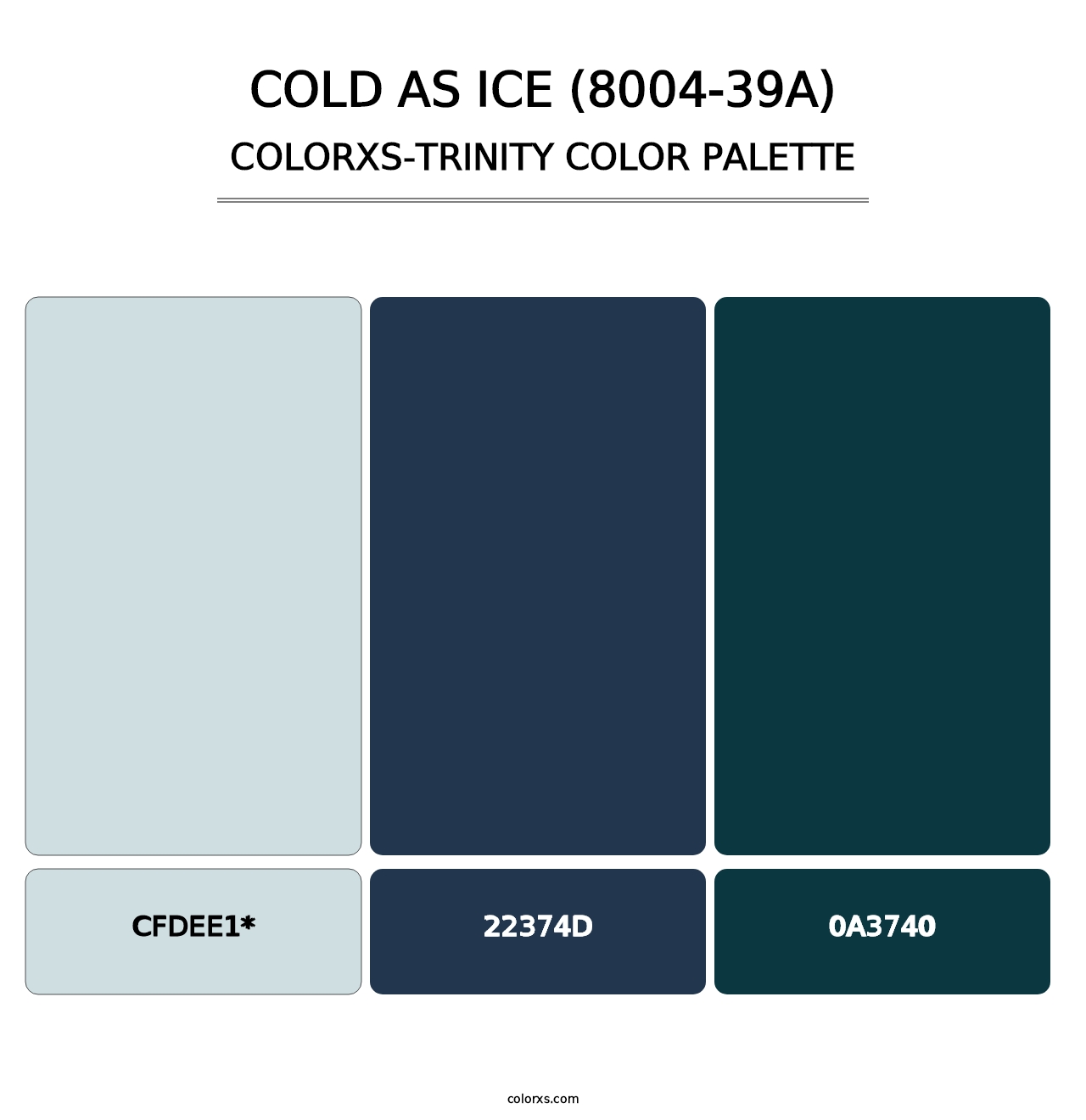 Cold as Ice (8004-39A) - Colorxs Trinity Palette