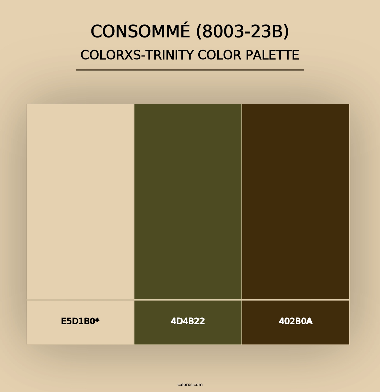 Consommé (8003-23B) - Colorxs Trinity Palette