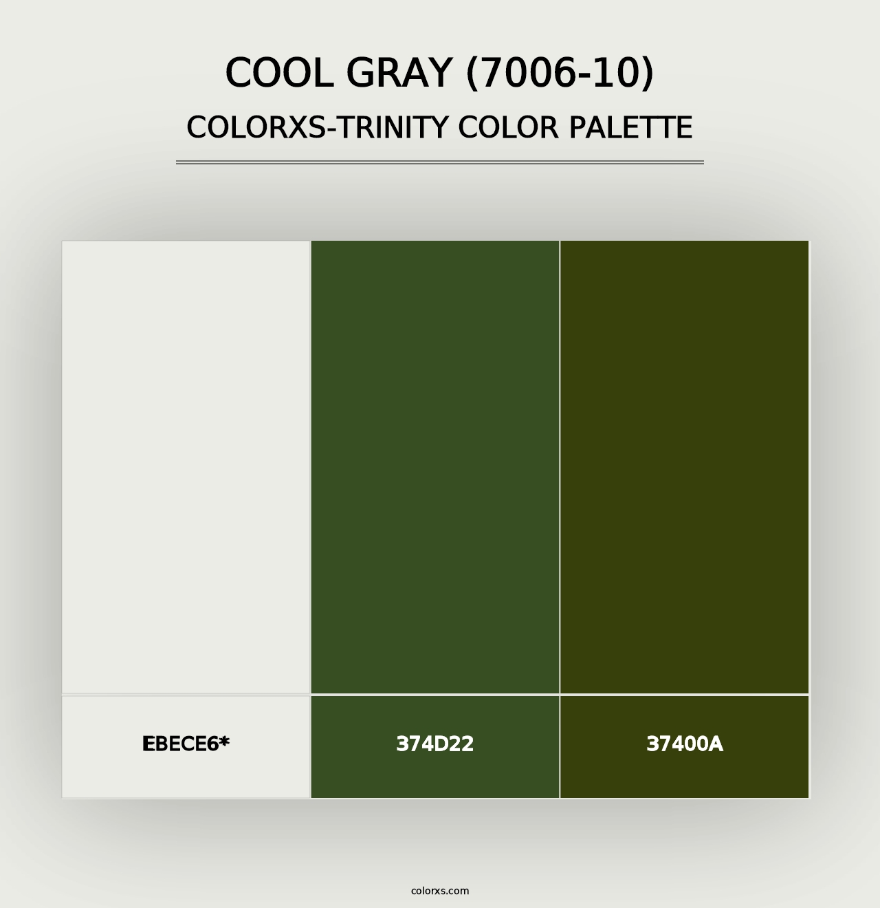 Cool Gray (7006-10) - Colorxs Trinity Palette