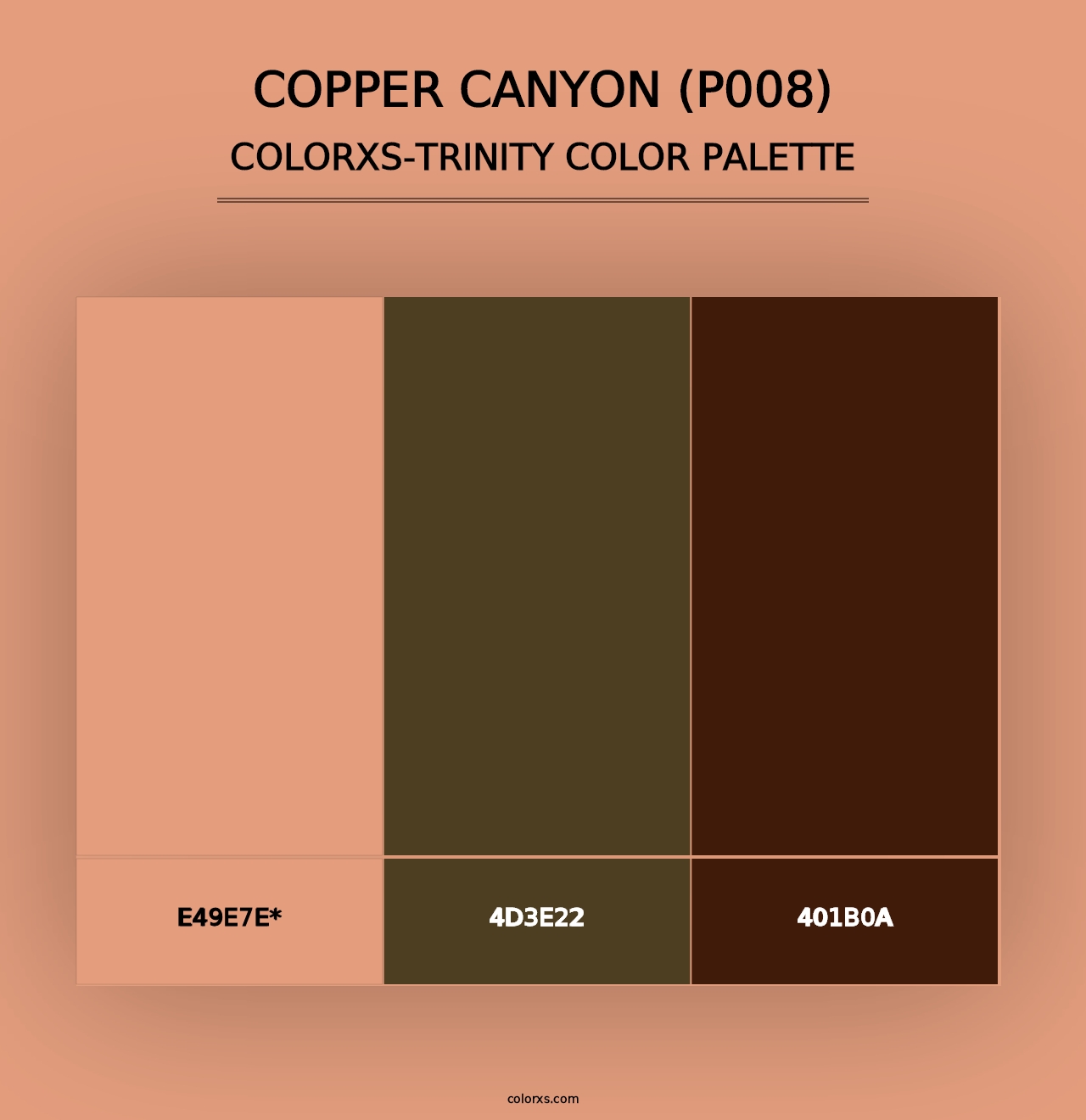 Copper Canyon (P008) - Colorxs Trinity Palette