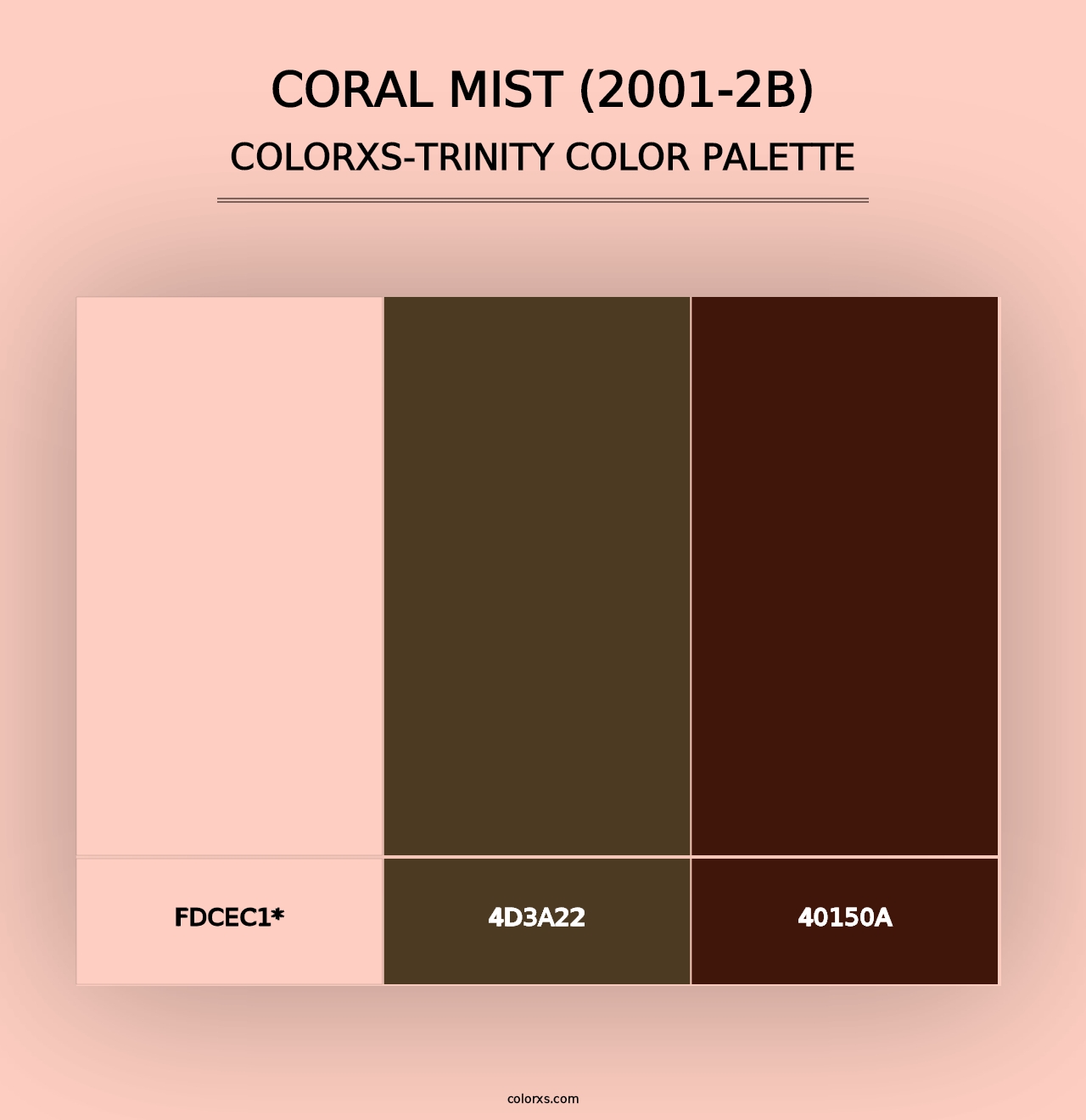 Coral Mist (2001-2B) - Colorxs Trinity Palette