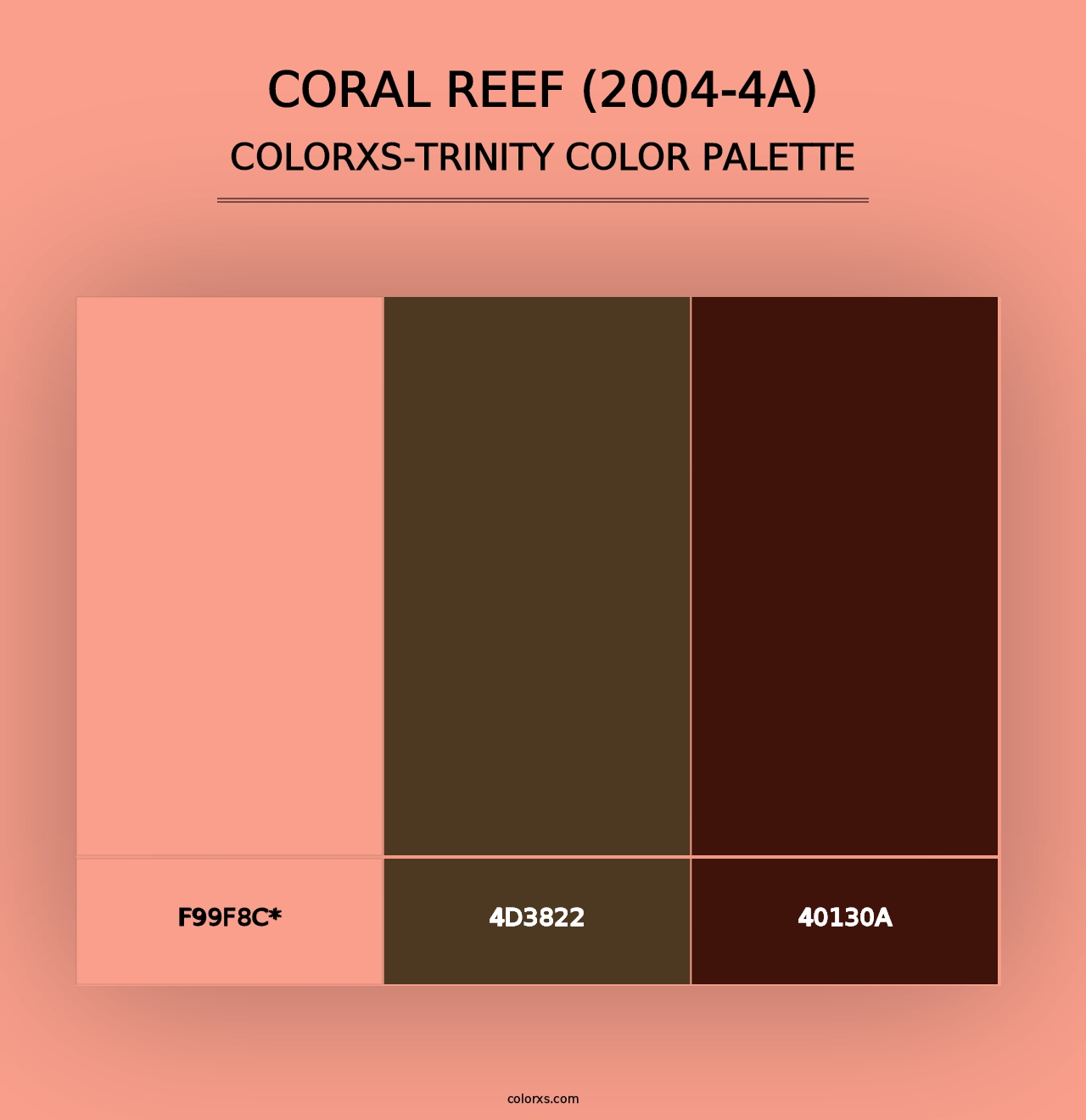 Coral Reef (2004-4A) - Colorxs Trinity Palette