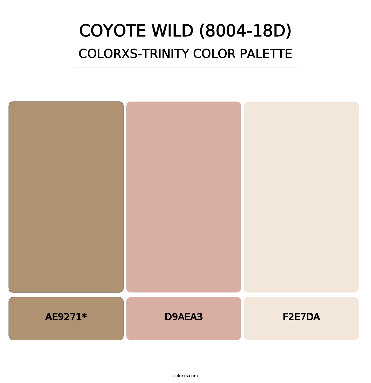 Coyote Wild (8004-18D) - Colorxs Trinity Palette
