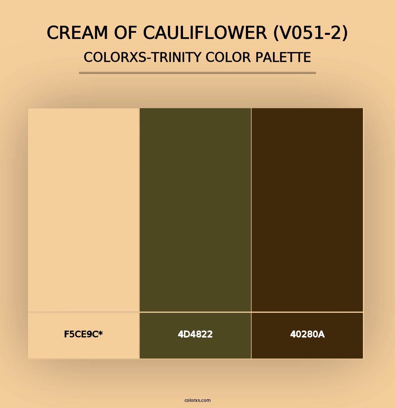 Cream of Cauliflower (V051-2) - Colorxs Trinity Palette