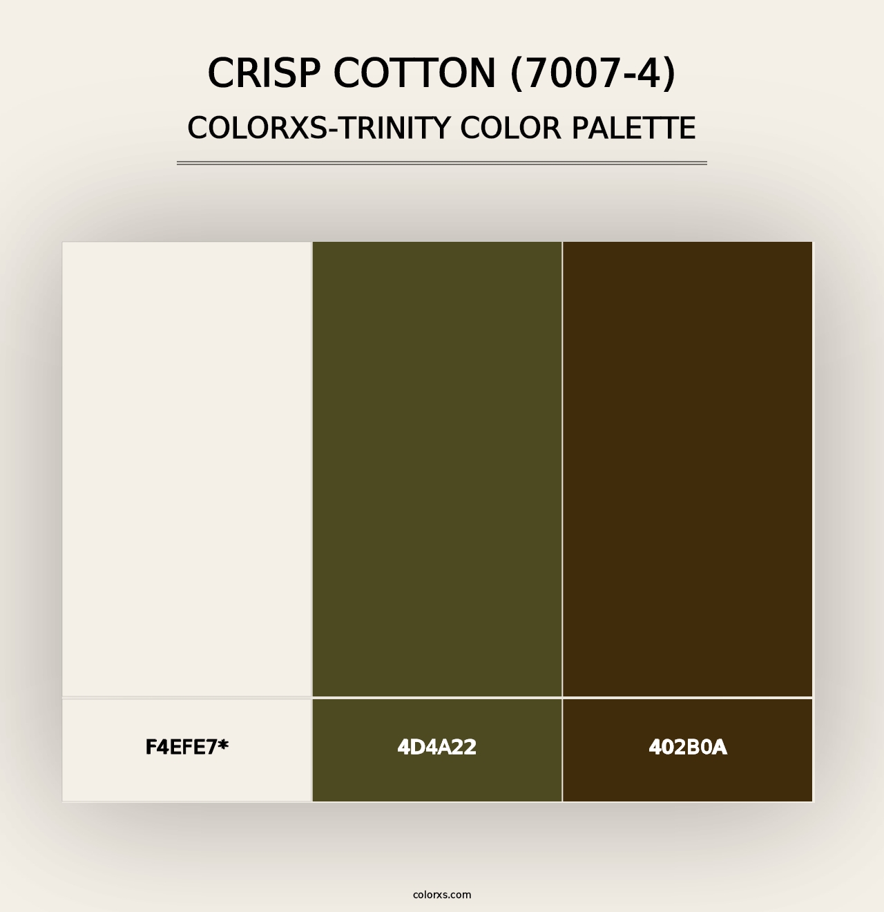 Crisp Cotton (7007-4) - Colorxs Trinity Palette