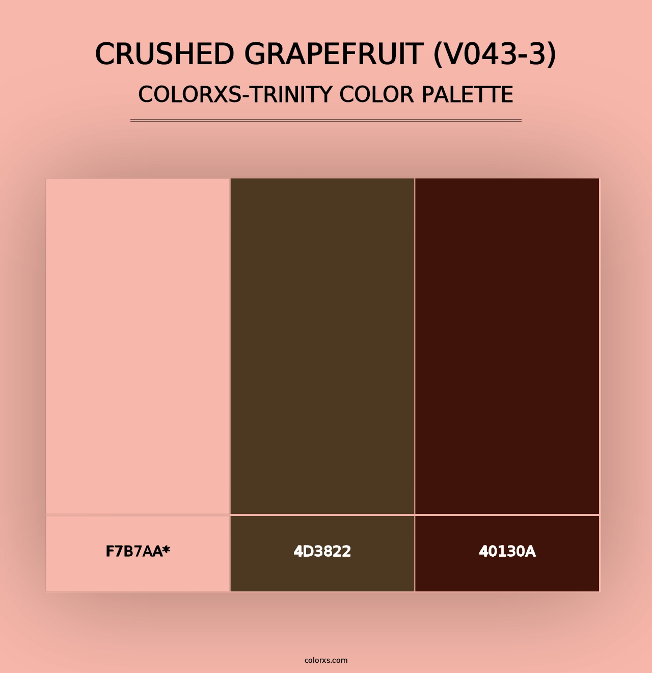 Crushed Grapefruit (V043-3) - Colorxs Trinity Palette