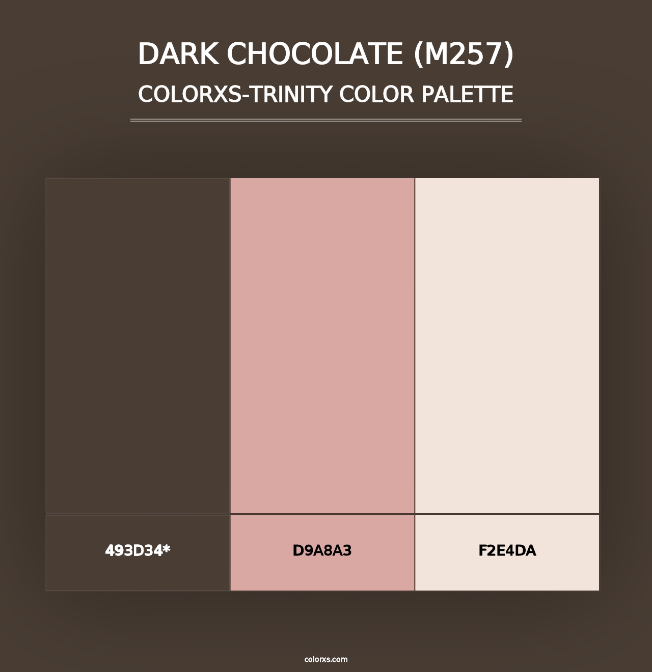 Dark Chocolate (M257) - Colorxs Trinity Palette