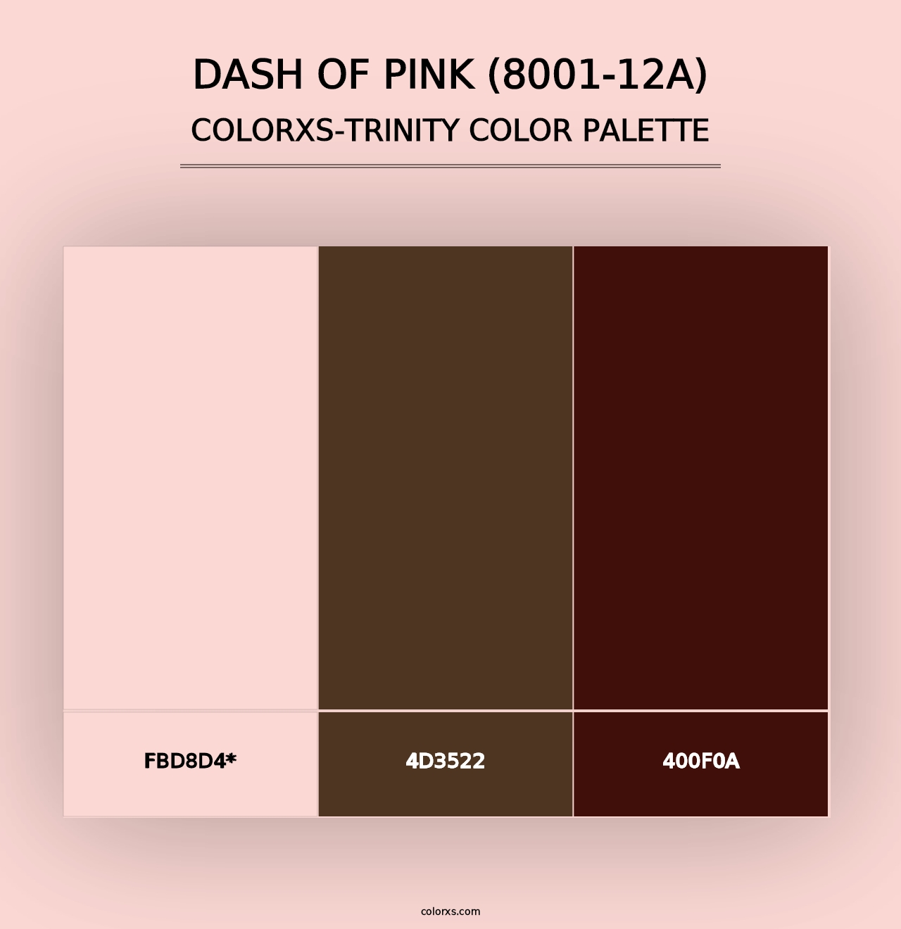 Dash of Pink (8001-12A) - Colorxs Trinity Palette