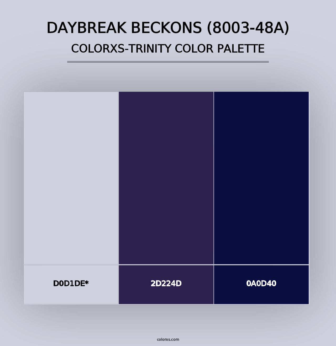 Daybreak Beckons (8003-48A) - Colorxs Trinity Palette