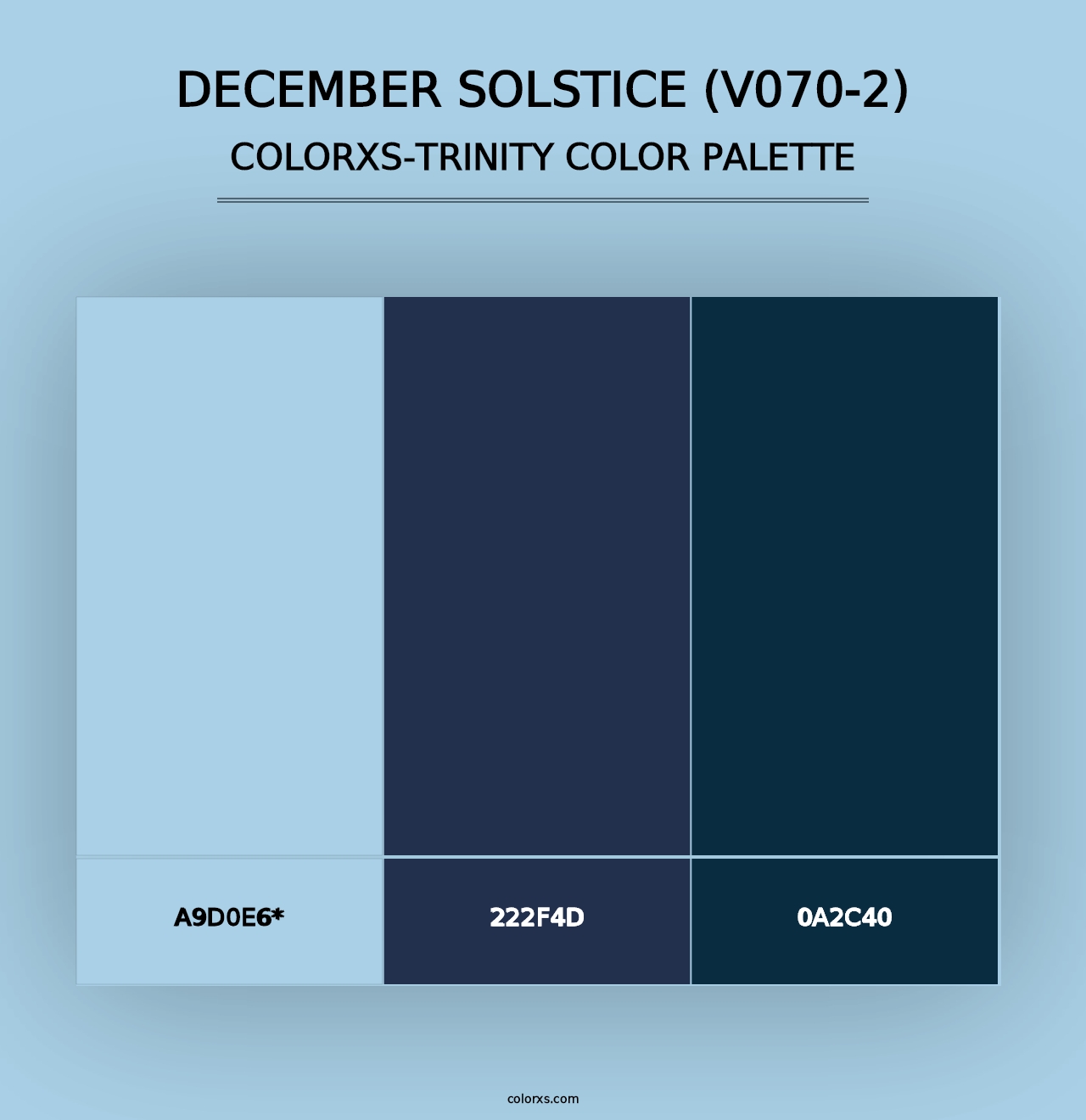 December Solstice (V070-2) - Colorxs Trinity Palette