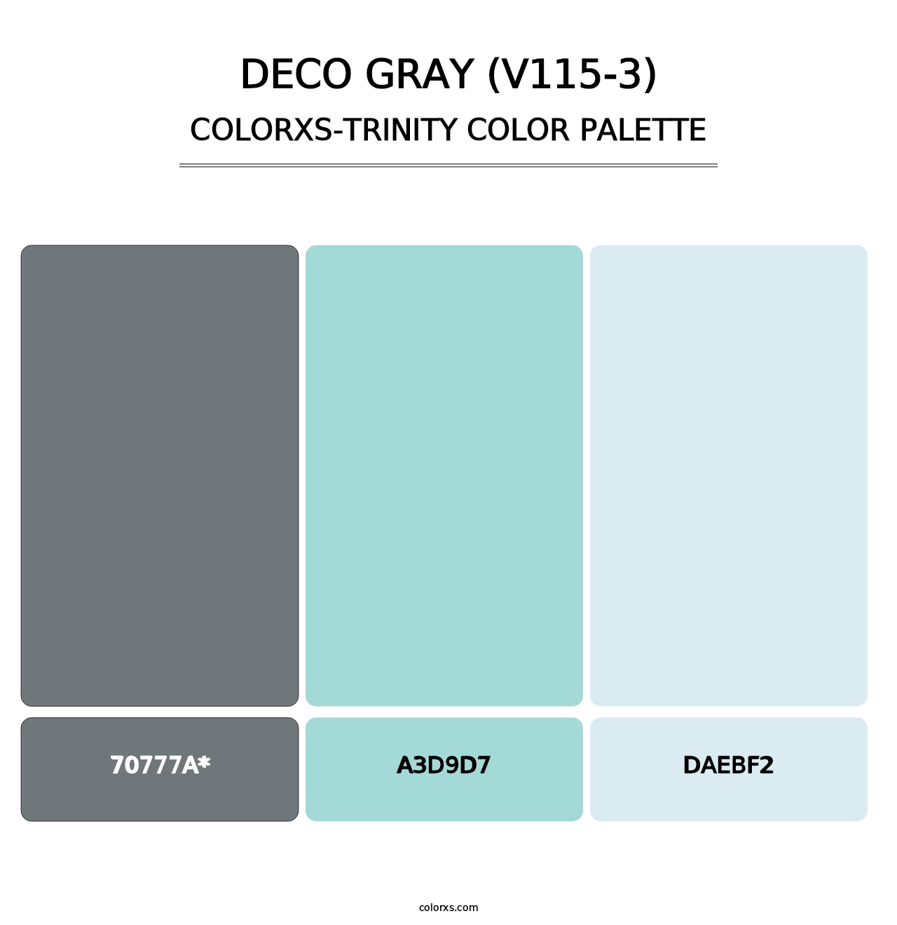 Deco Gray (V115-3) - Colorxs Trinity Palette