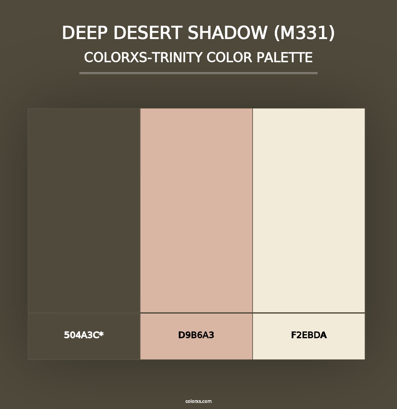 Deep Desert Shadow (M331) - Colorxs Trinity Palette