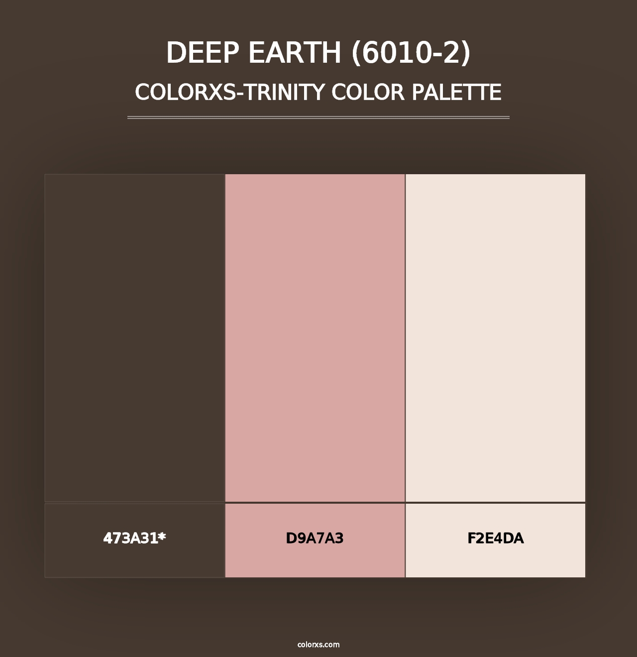 Deep Earth (6010-2) - Colorxs Trinity Palette