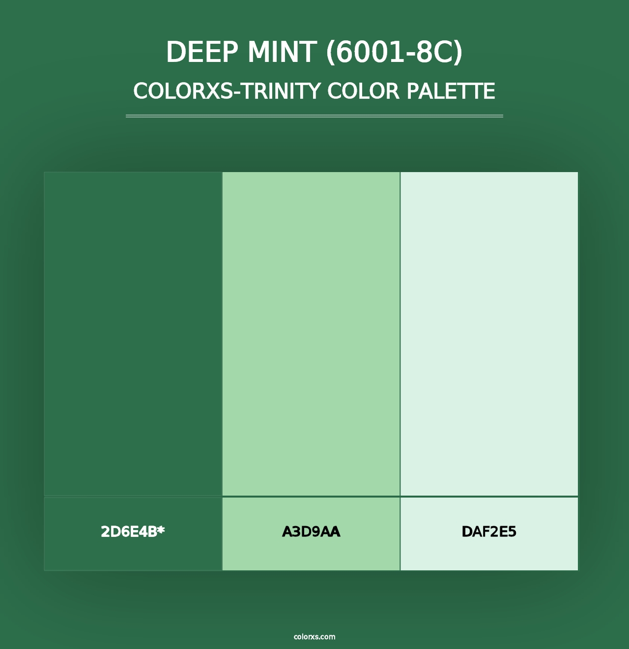 Deep Mint (6001-8C) - Colorxs Trinity Palette