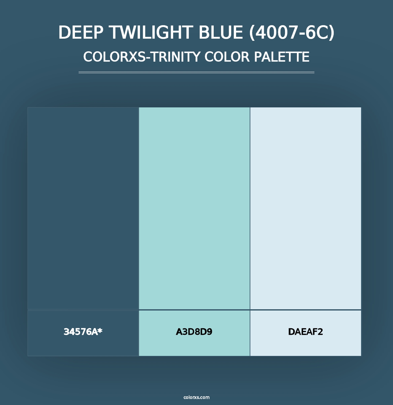 Deep Twilight Blue (4007-6C) - Colorxs Trinity Palette