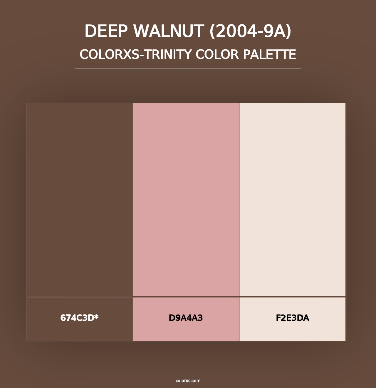 Deep Walnut (2004-9A) - Colorxs Trinity Palette