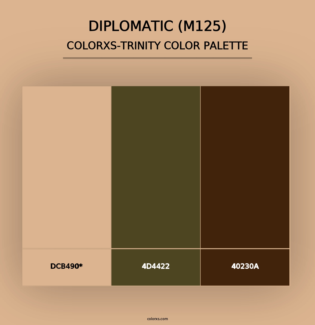 Diplomatic (M125) - Colorxs Trinity Palette