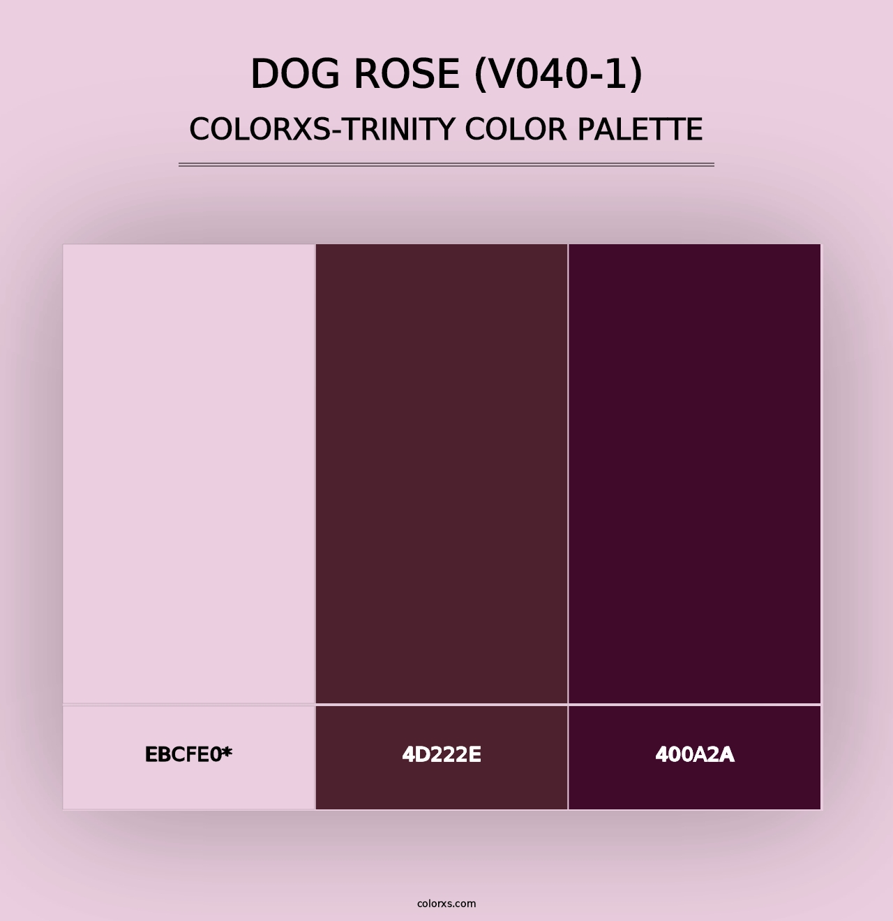 Dog Rose (V040-1) - Colorxs Trinity Palette