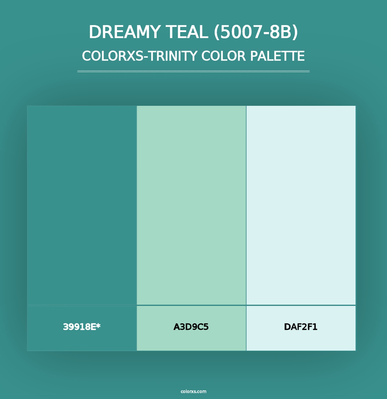 Dreamy Teal (5007-8B) - Colorxs Trinity Palette