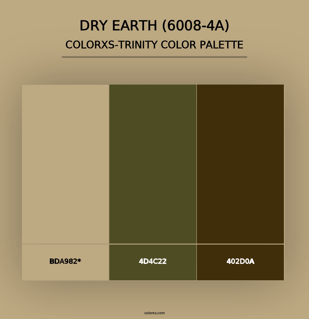 Dry Earth (6008-4A) - Colorxs Trinity Palette