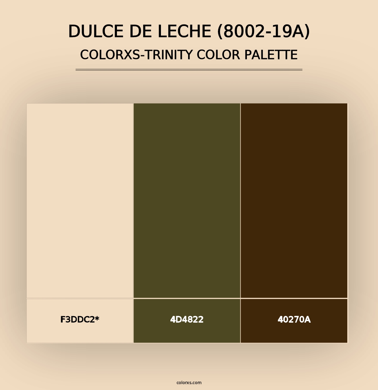 Dulce de Leche (8002-19A) - Colorxs Trinity Palette