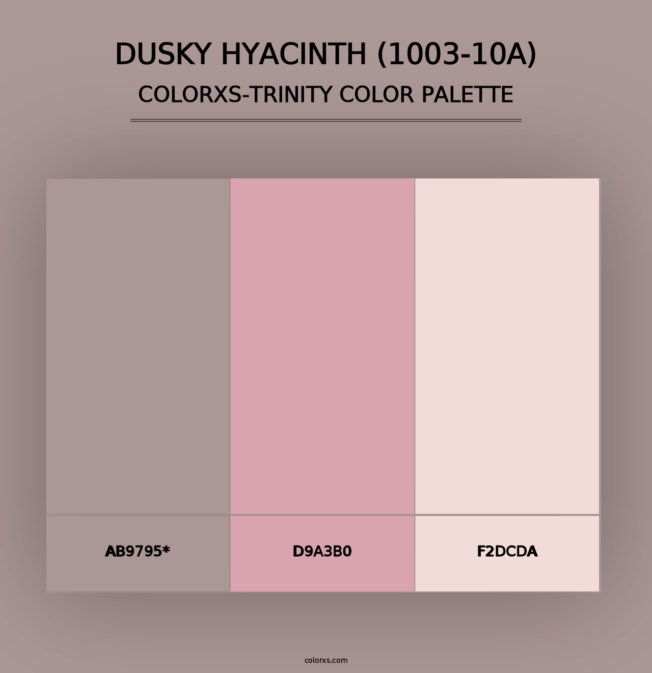 Dusky Hyacinth (1003-10A) - Colorxs Trinity Palette