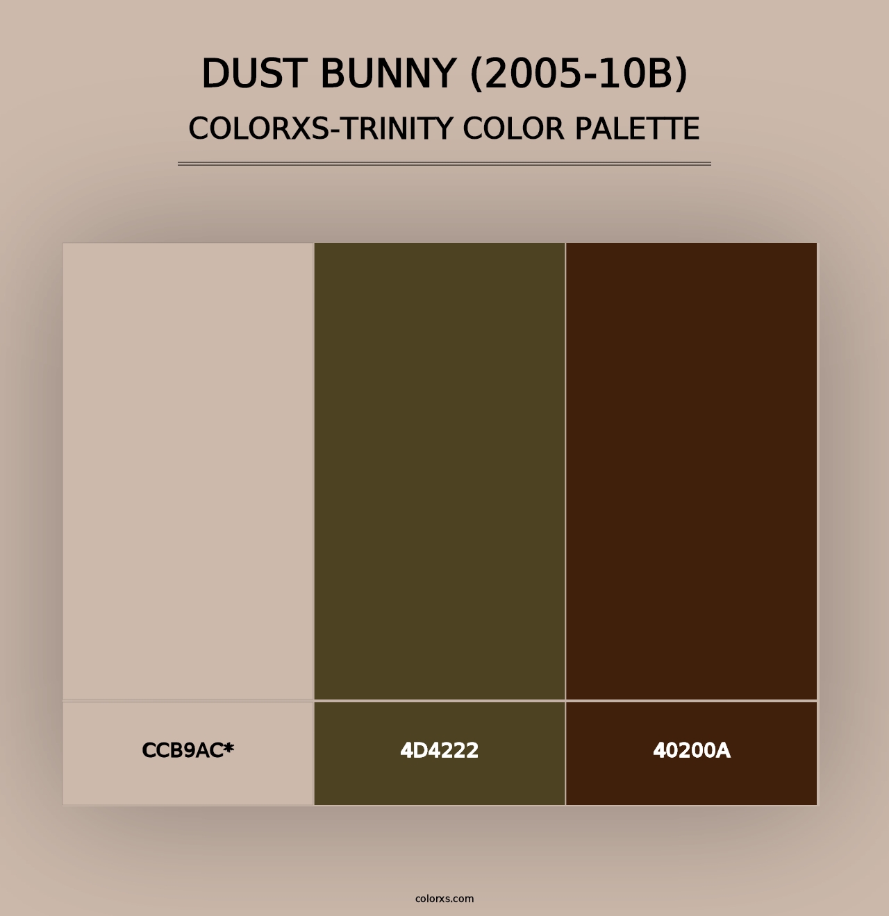 Dust Bunny (2005-10B) - Colorxs Trinity Palette