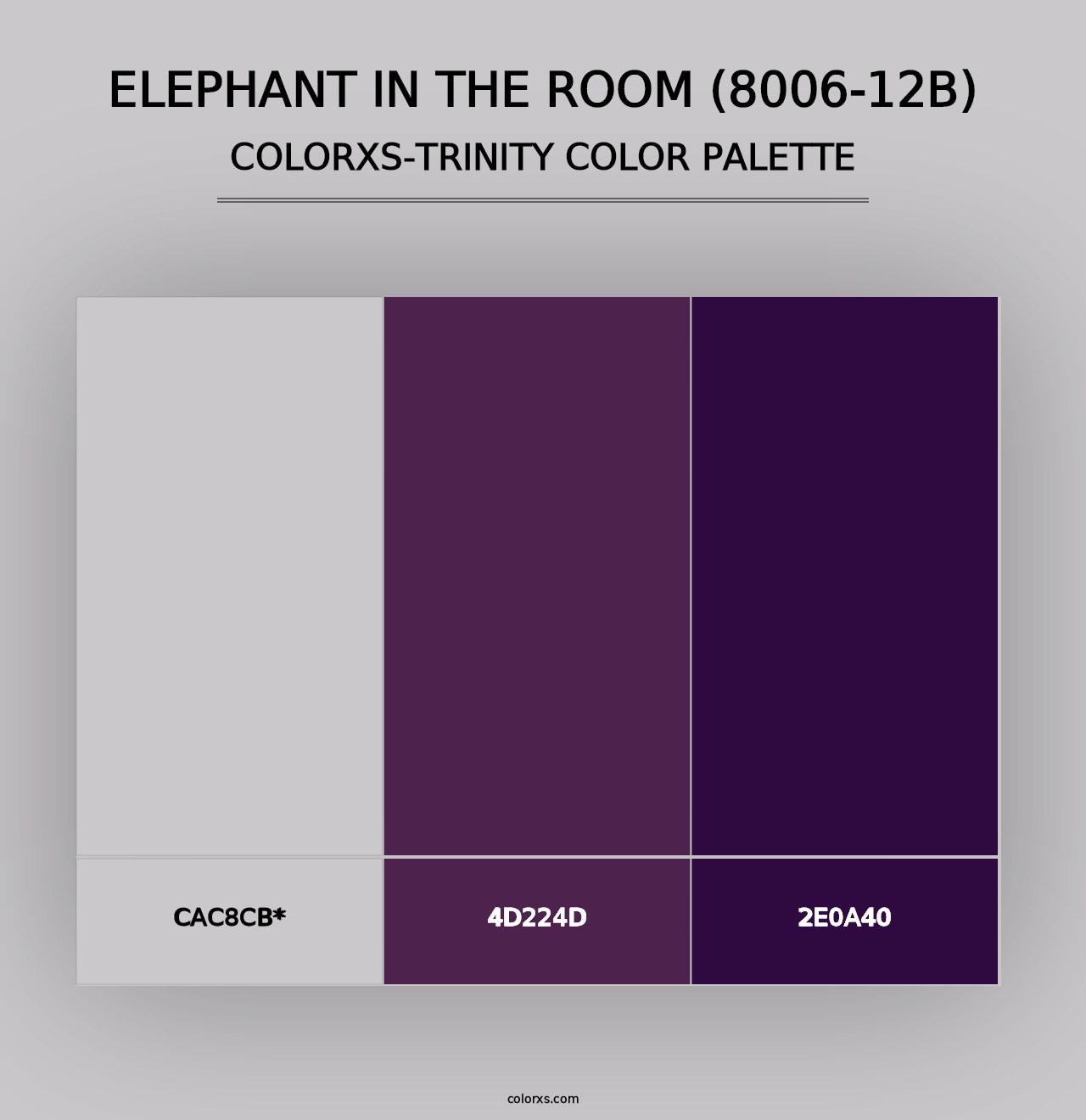 Elephant in the Room (8006-12B) - Colorxs Trinity Palette