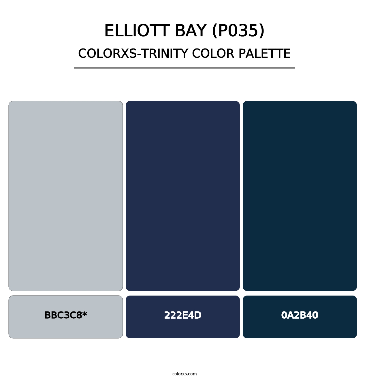 Elliott Bay (P035) - Colorxs Trinity Palette