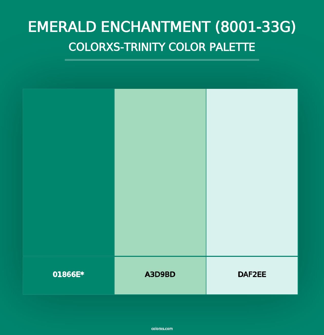 Emerald Enchantment (8001-33G) - Colorxs Trinity Palette