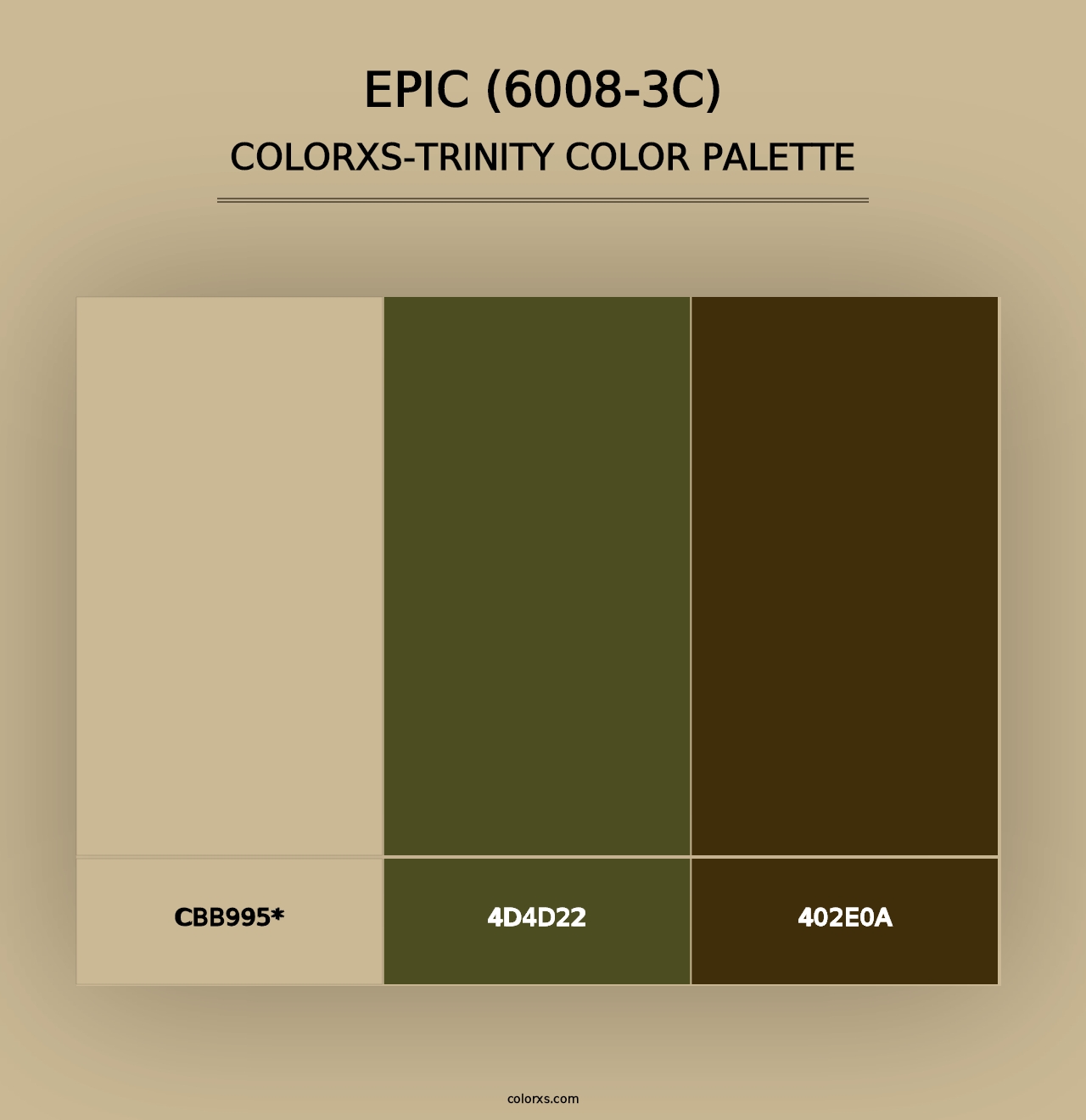 Epic (6008-3C) - Colorxs Trinity Palette